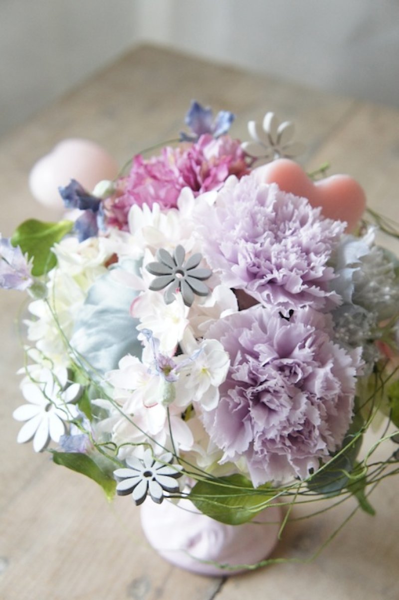 画像1: プリザブドフラワー　Mサイズ