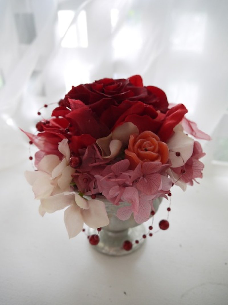 画像1: プリザ−ブドフラワー　Sサイズ